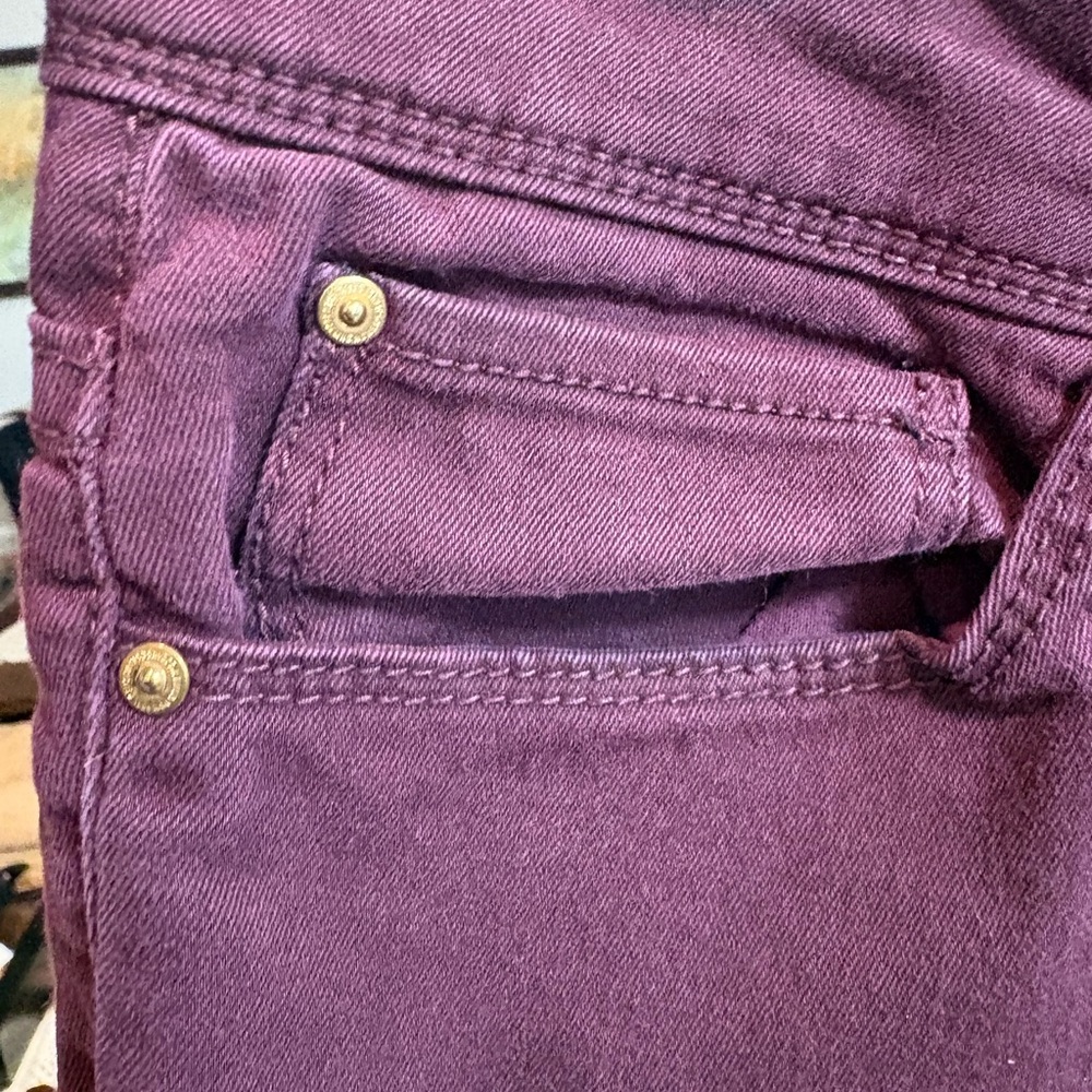New Paty Plum Skinny Jeans - Women's Stretch Denim - Picture 3 of 6